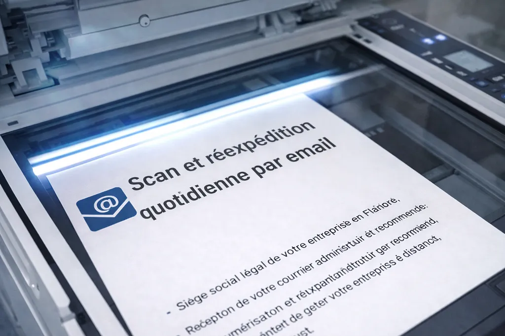 Numérisation et transmission quotidienne du courrier